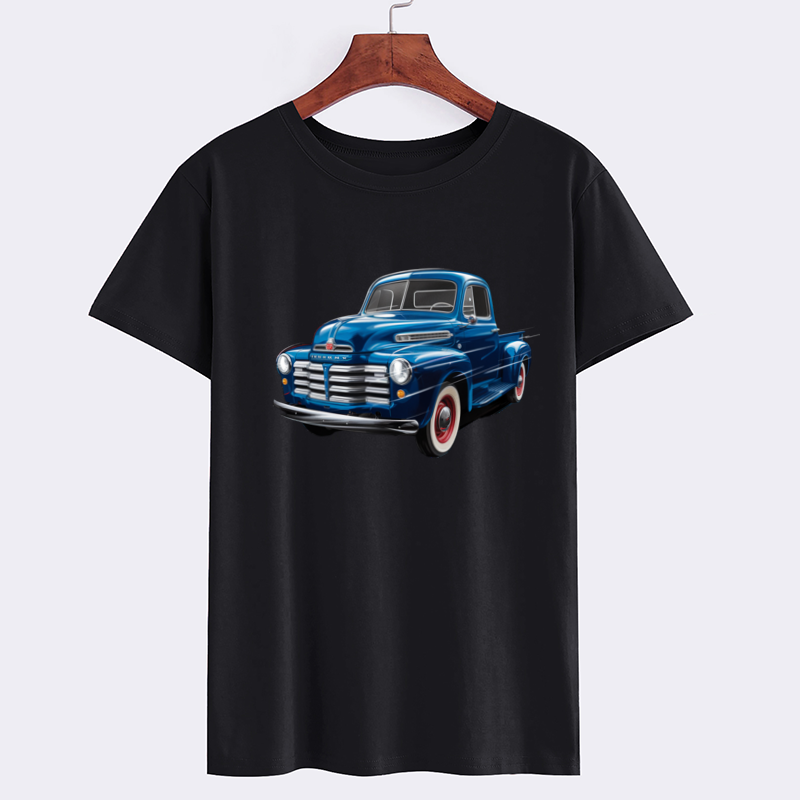 Classic Blue Pickup Truck Graphic T-Shirt