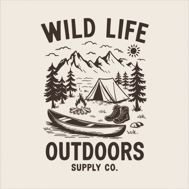 Wild Life Outdoors Graphic T-Shirt