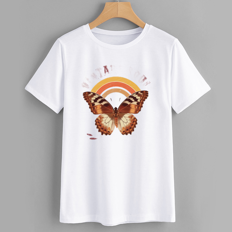 Vintage Butterfly Graphic T-Shirt