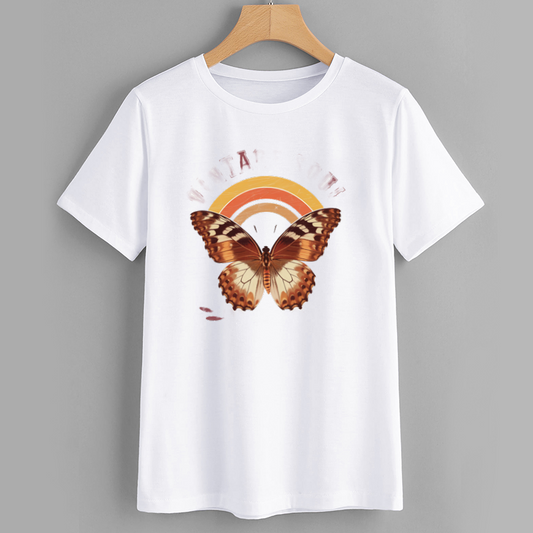 Vintage Butterfly Graphic T-Shirt