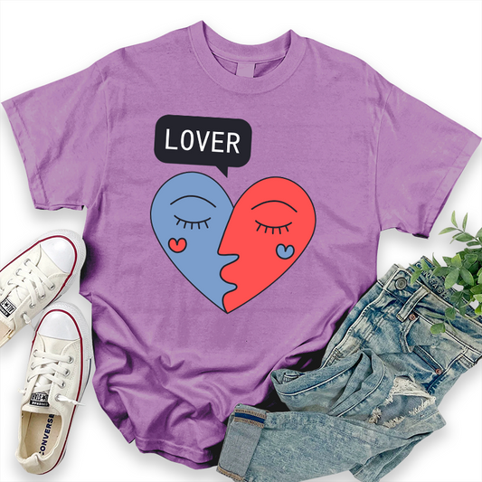 Valentine's Day 'LOVER' Graphic T-Shirt