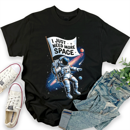 Space Pattern 'I JUST NEED MORE SPACE' T-Shirt