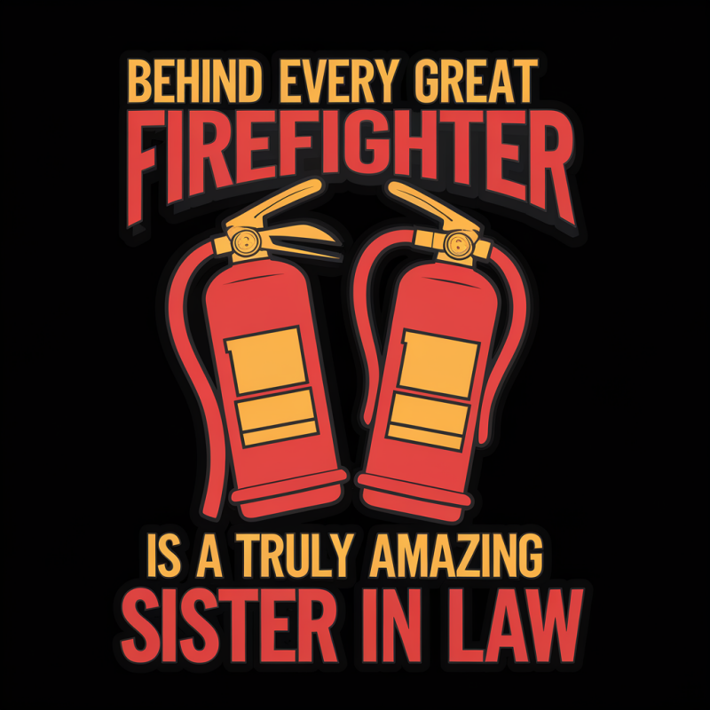 Firefighter Sister In Law Appreciation T-Shirt