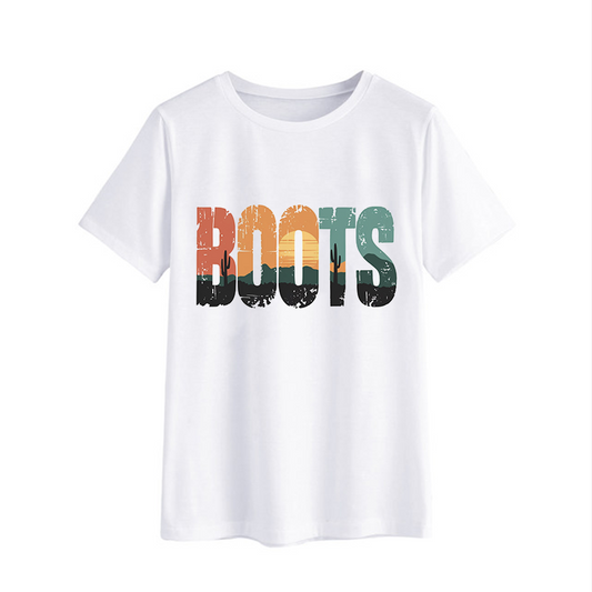 Stylish Boots Graphic T-Shirt for Trendy Casual Looks
