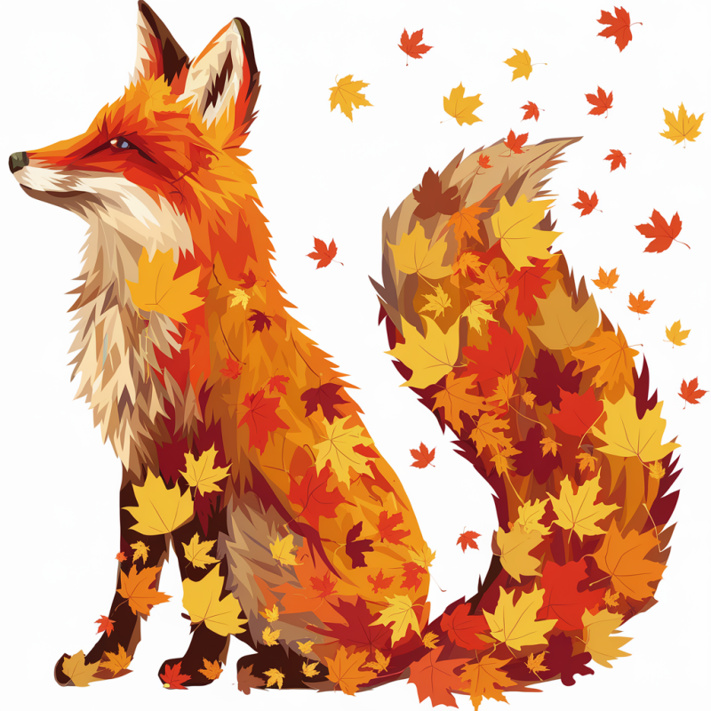 Autumn Fox Graphic T-Shirt