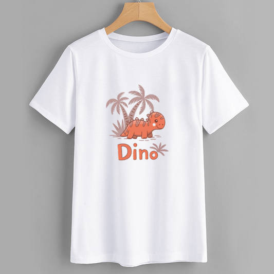 Dino Cartoon Graphic Kids T-Shirt