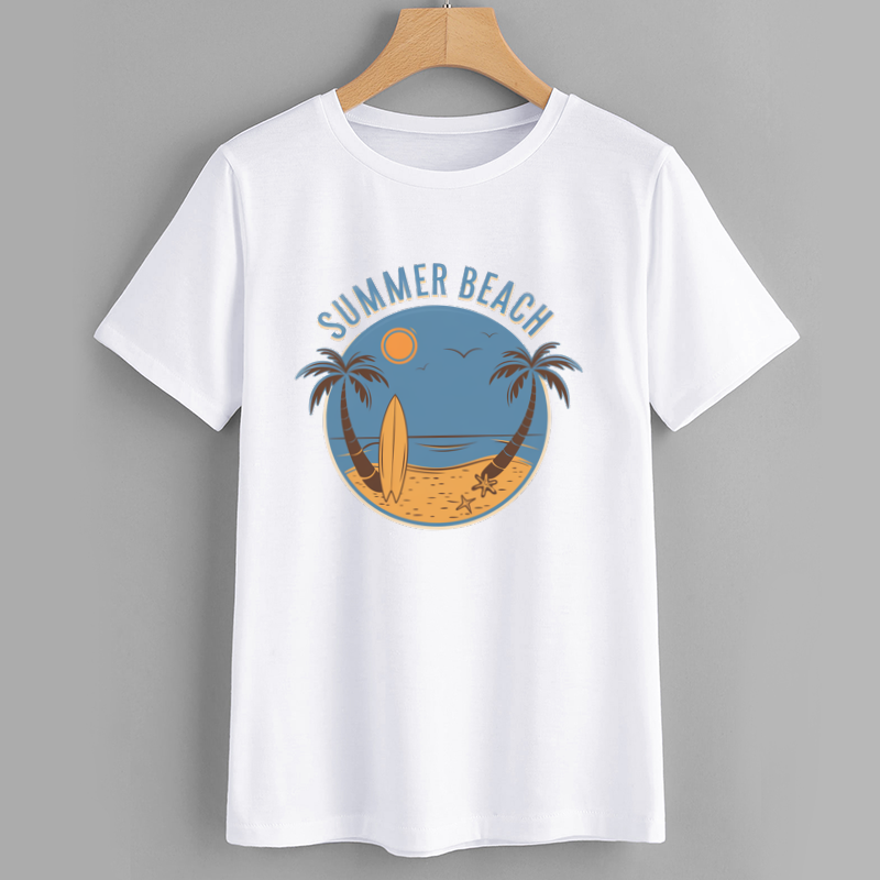 Summer Beach Graphic T-Shirt