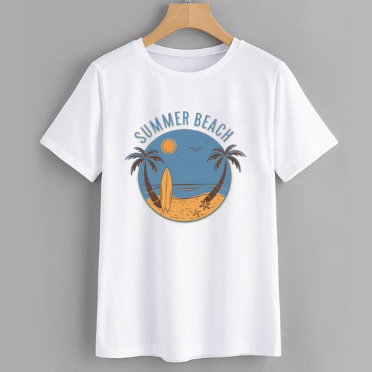 Summer Beach Graphic T-Shirt