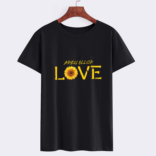 Sunflower LOVE Graphic Tee - Black T-Shirt