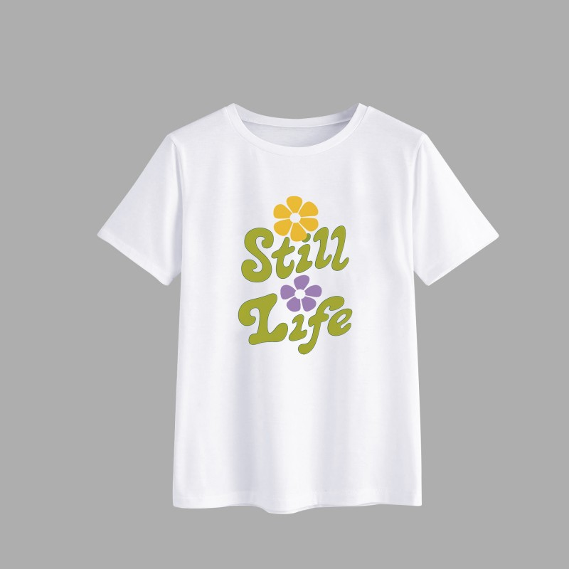 Still Life Floral Graphic T-Shirt