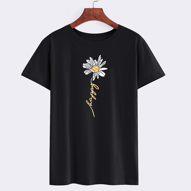 Daisy Graphic Happy T-Shirt