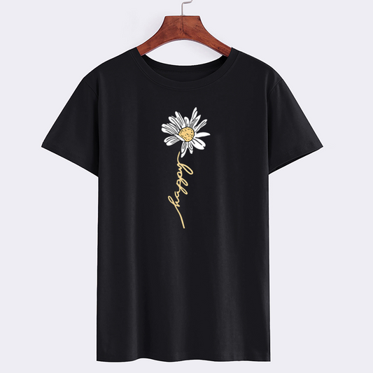 Daisy Graphic Happy T-Shirt