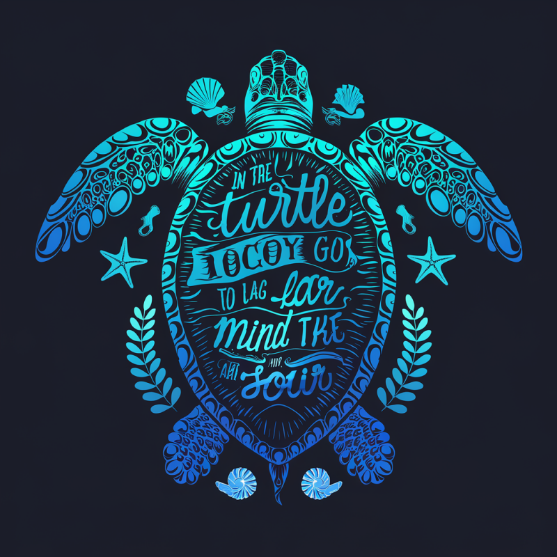 Ocean Turtle Graphic T-Shirt