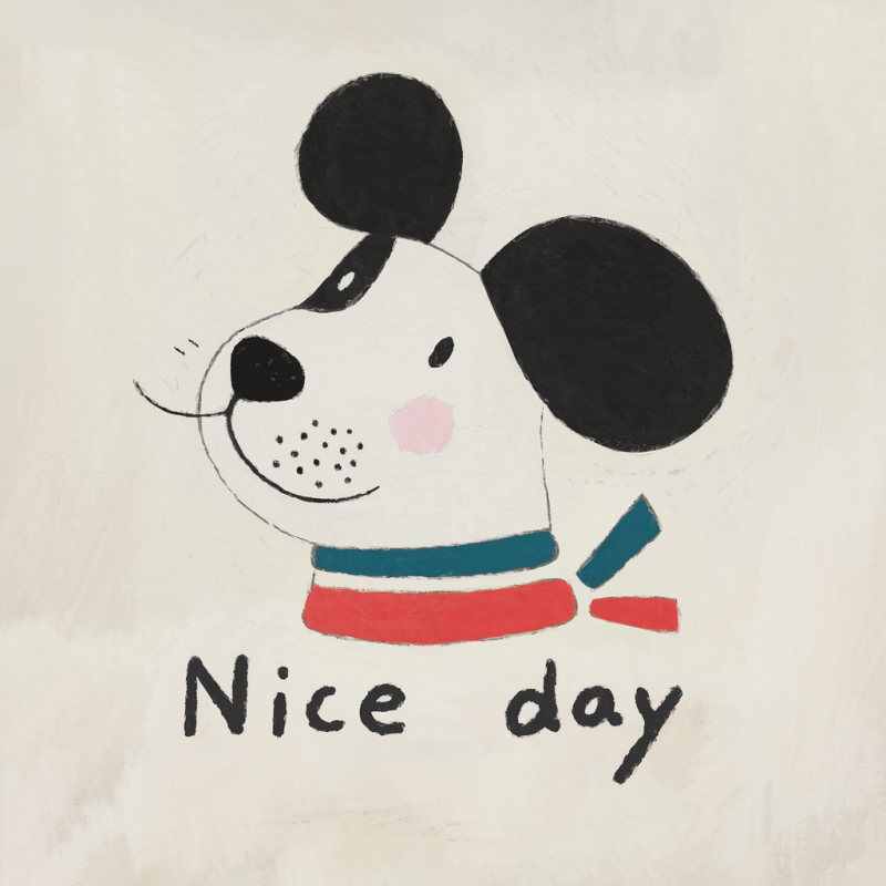 Cute Dog Graphic T-Shirt for Kids