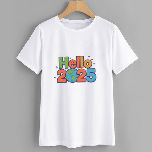 Bright Hello 2025 Cotton T-Shirt