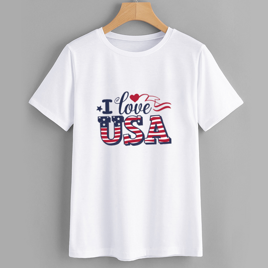 Patriotic I Love USA T-Shirt