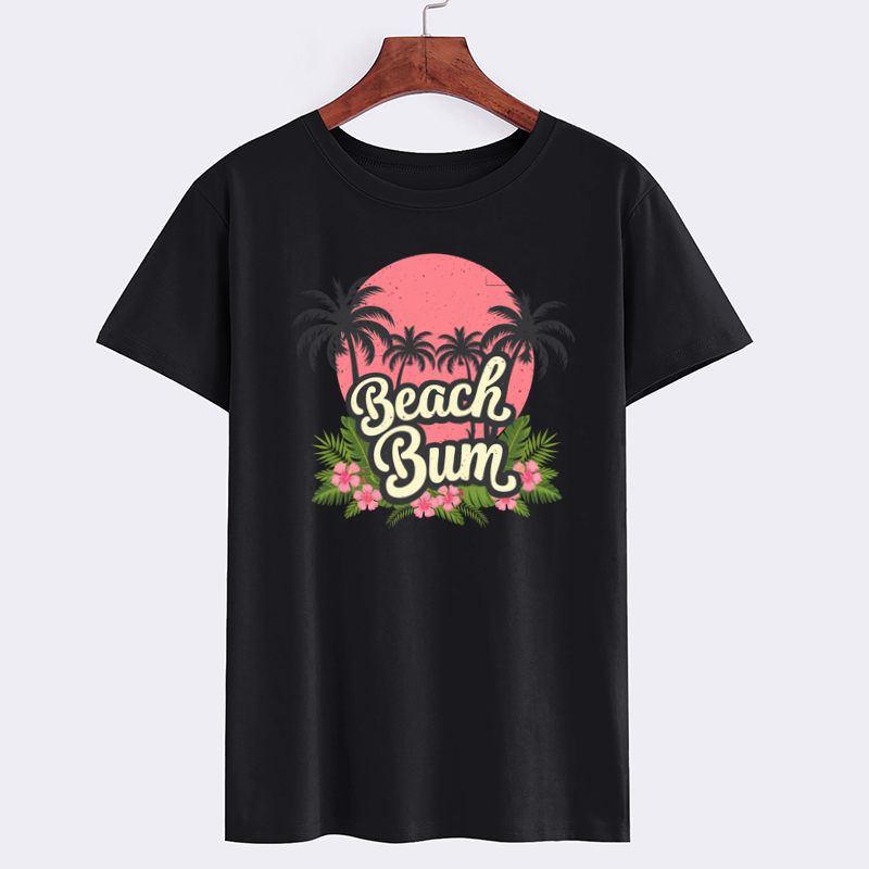 Beach Bum Tropical Graphic T-Shirt