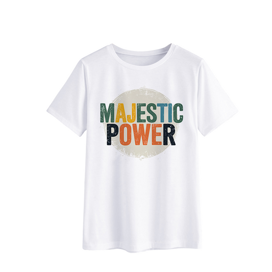 Majestic Power Graphic T-Shirt - Unisex Casual Wear