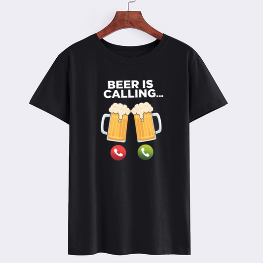 Beer is Calling Funny T-Shirt
