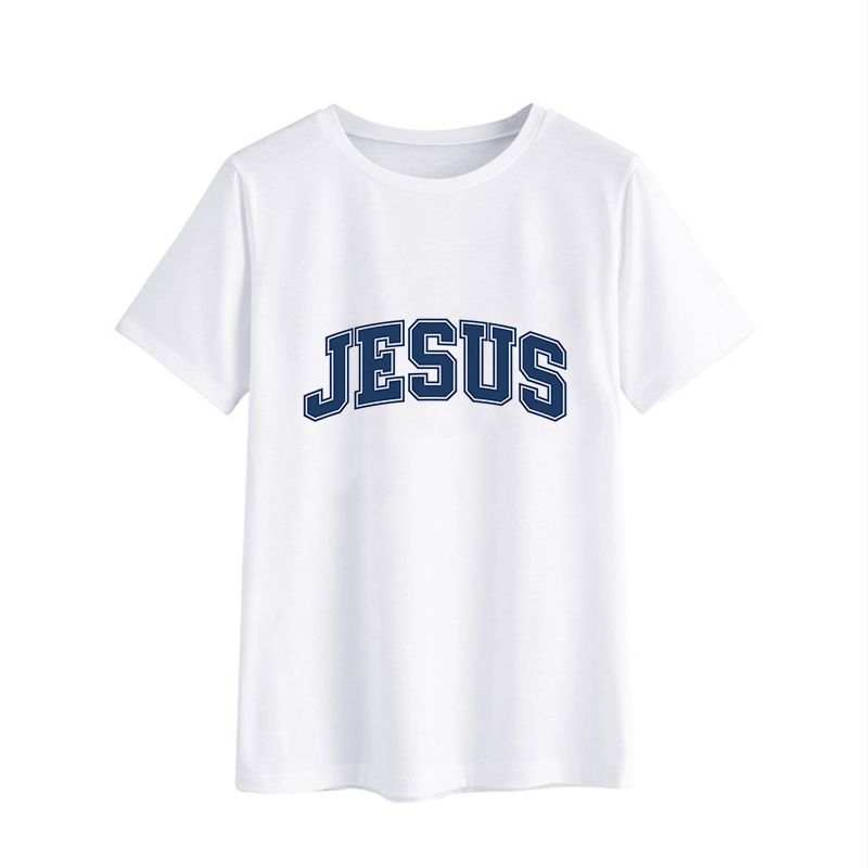 Classic Jesus Graphic T-Shirt - White Cotton Tee