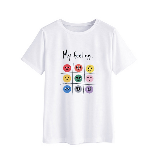 My Feeling Graphic T-Shirt - Emotions Tee for Casual Wear
