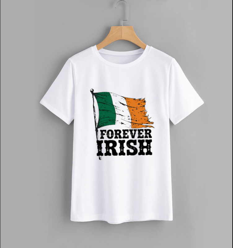 Forever Irish T-Shirt with Irish Flag Design