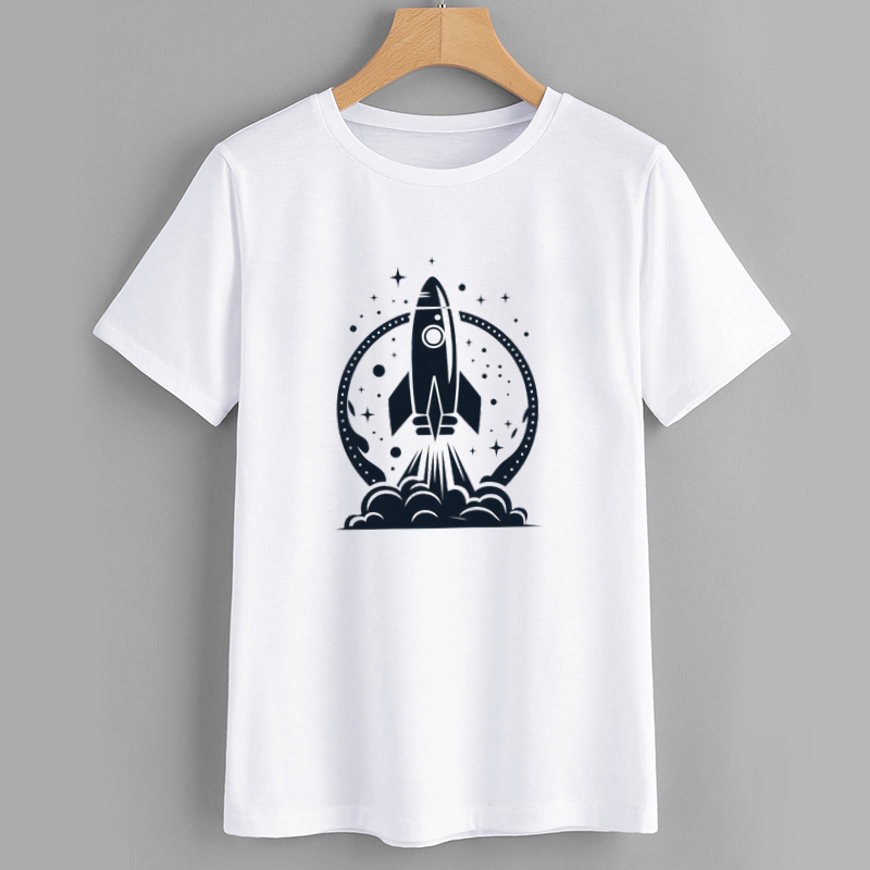 Rocket Launch Graphic T-Shirt