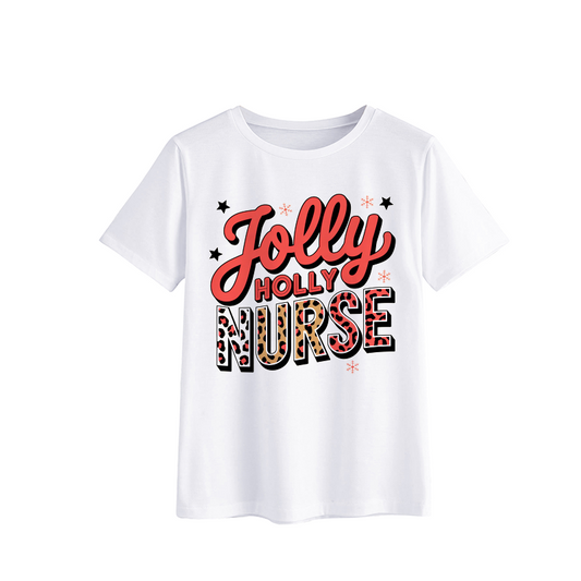 Jolly Holly Nurse T-shirt