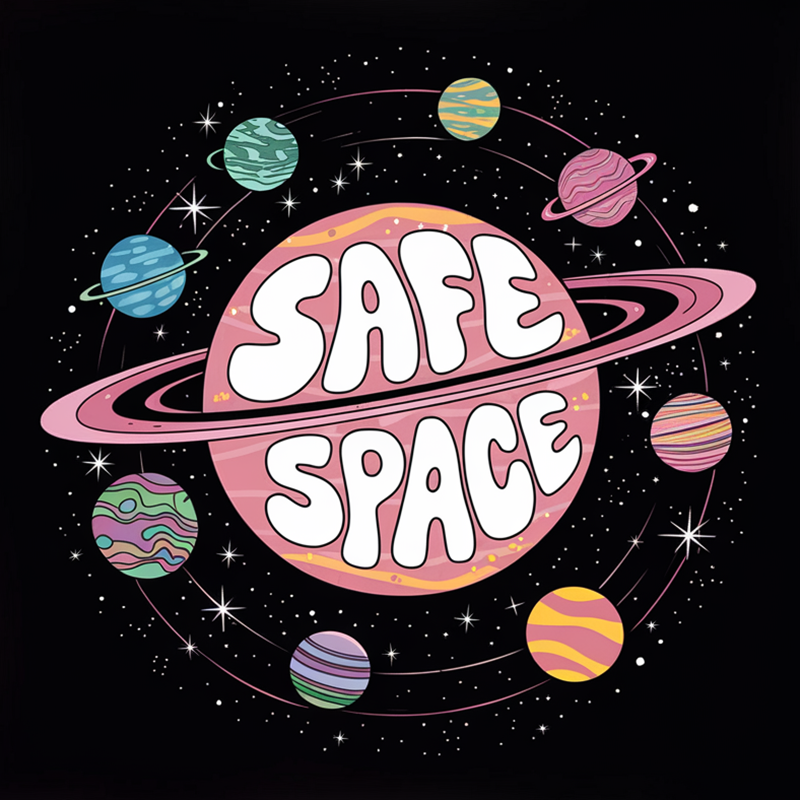 Space Pattern Top T-Shirt