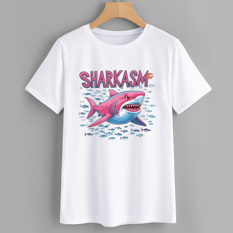 Sharkasm Graphic Tee - Funny Shark T-Shirt for Ocean Lovers
