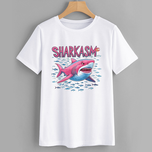 Sharkasm Graphic Tee - Funny Shark T-Shirt for Ocean Lovers