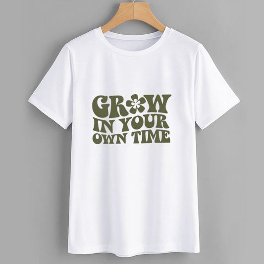 Grow In Your Own Time Graphic T-Shirt