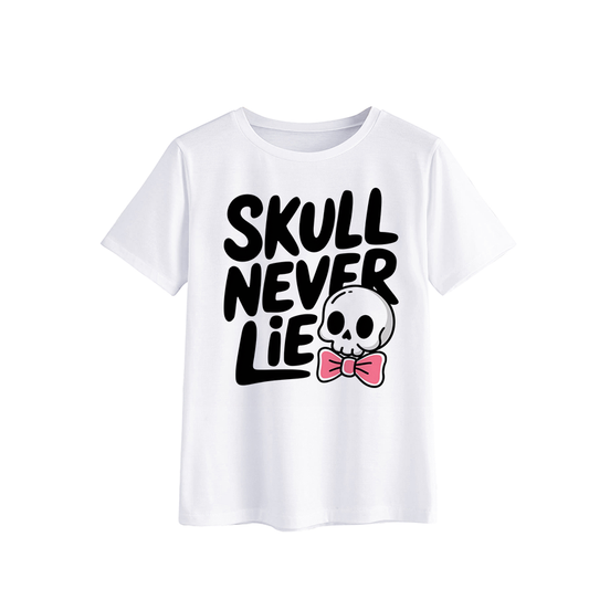 Skull Never Lie Graphic T-Shirt for Casual Wear