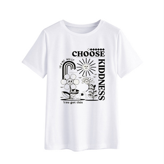 Choose Kindness Graphic T-Shirt - Positive Vibes Apparel