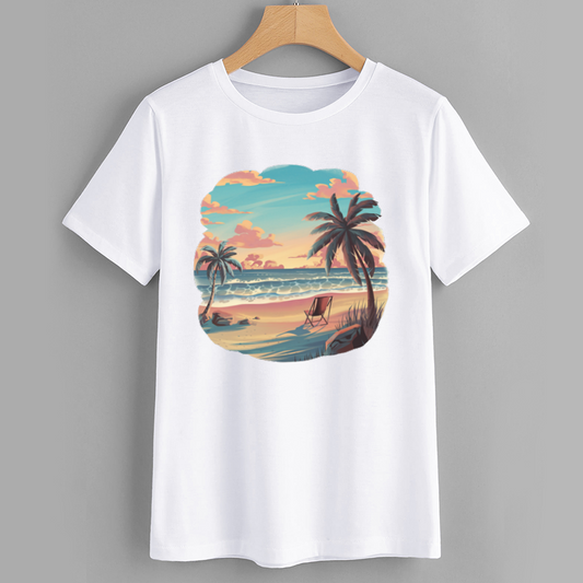 Beach Paradise Graphic T-Shirt