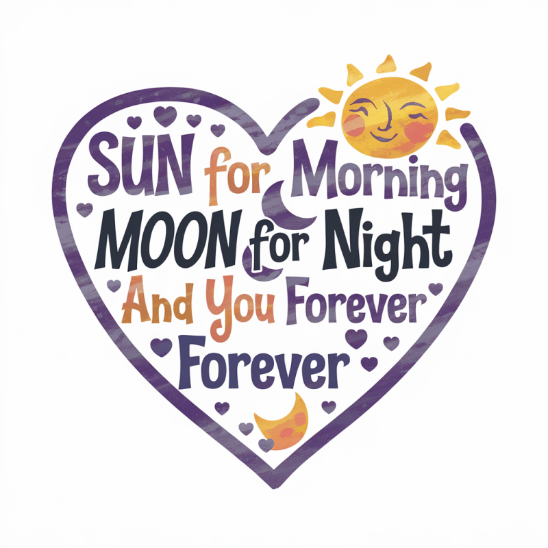 Sun and Moon Forever Love T-Shirt