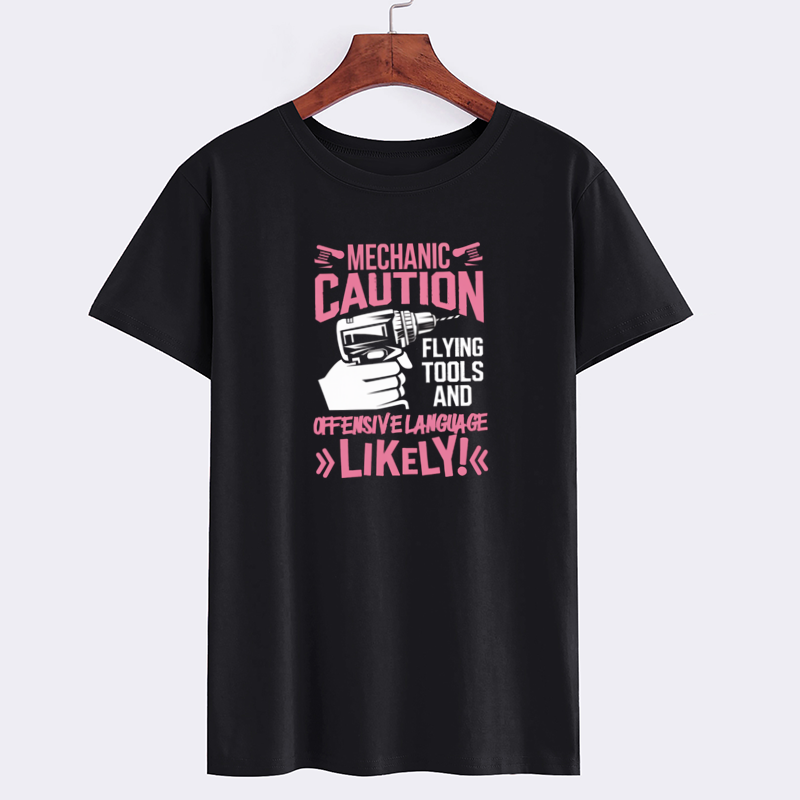 Mechanic Caution Graphic T-Shirt