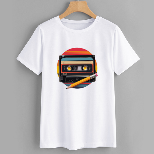 Retro Cassette Tape Graphic T-Shirt