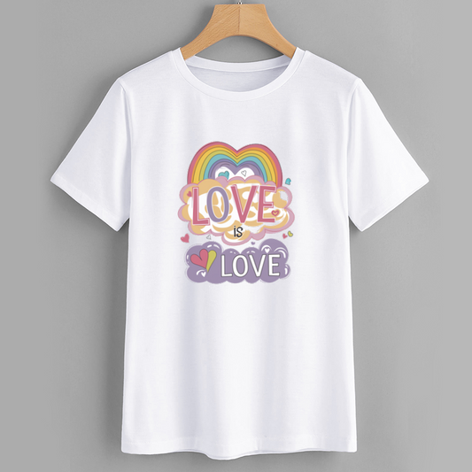 Colorful Love Is Love Graphic T-Shirt