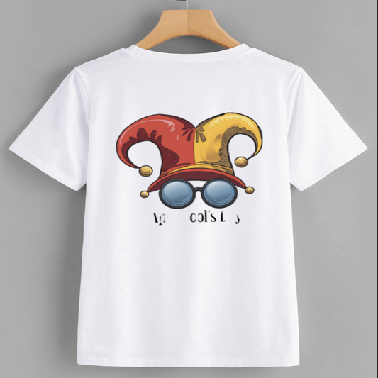Colorful Jester Hat Graphic T-Shirt