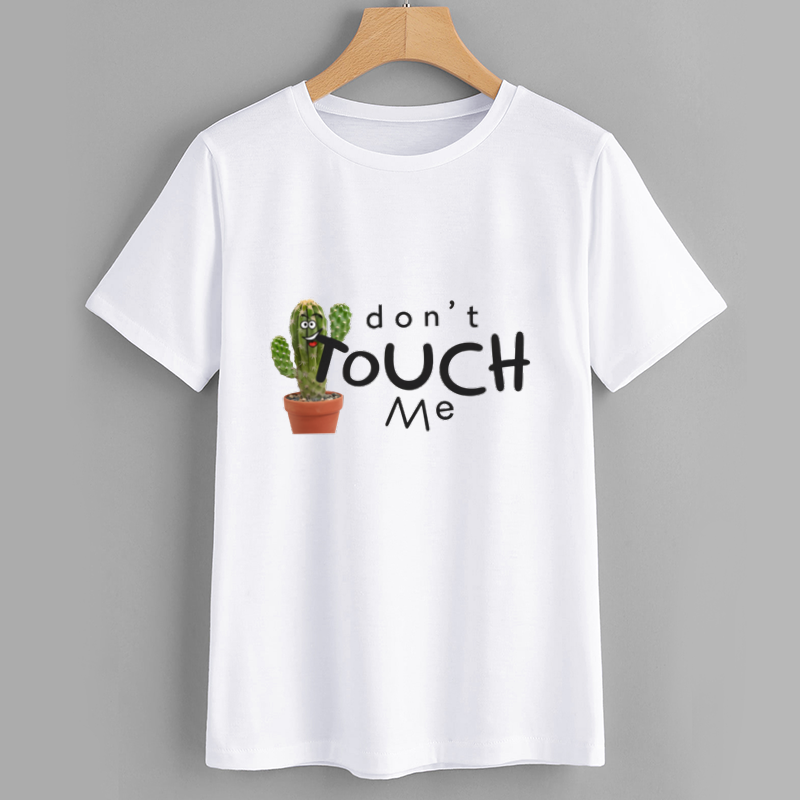 Funny Cactus Don't Touch Me Graphic T-Shirt
