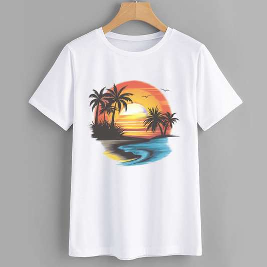 Sunset Beach Graphic T-Shirt