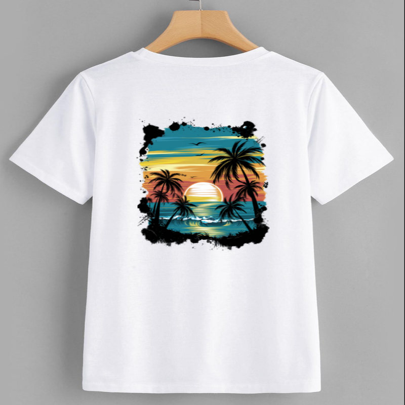 Sunset Beach Graphic T-Shirt