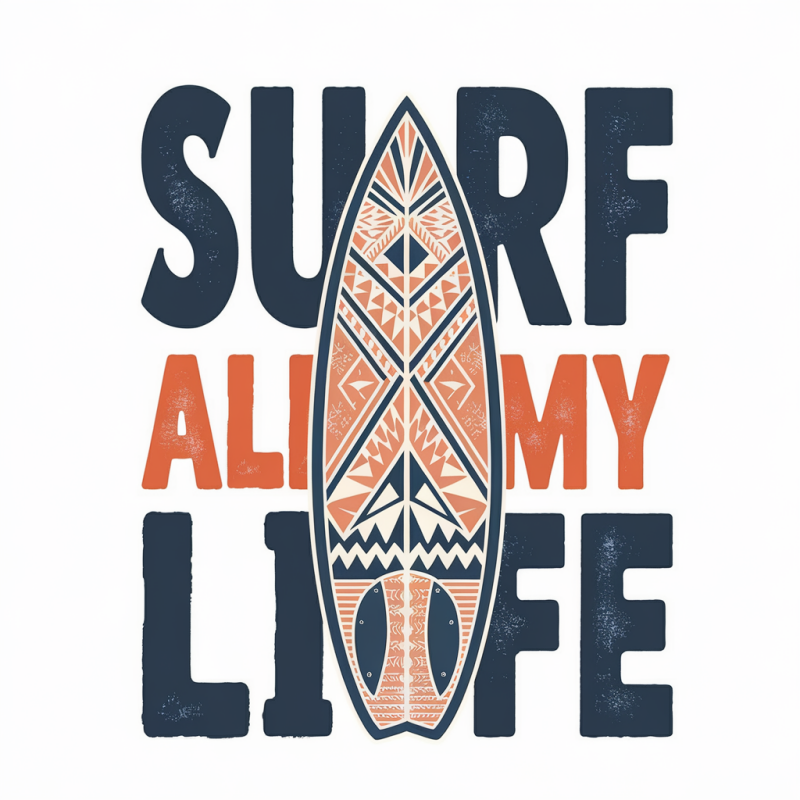 Surf All My Life Graphic T-Shirt