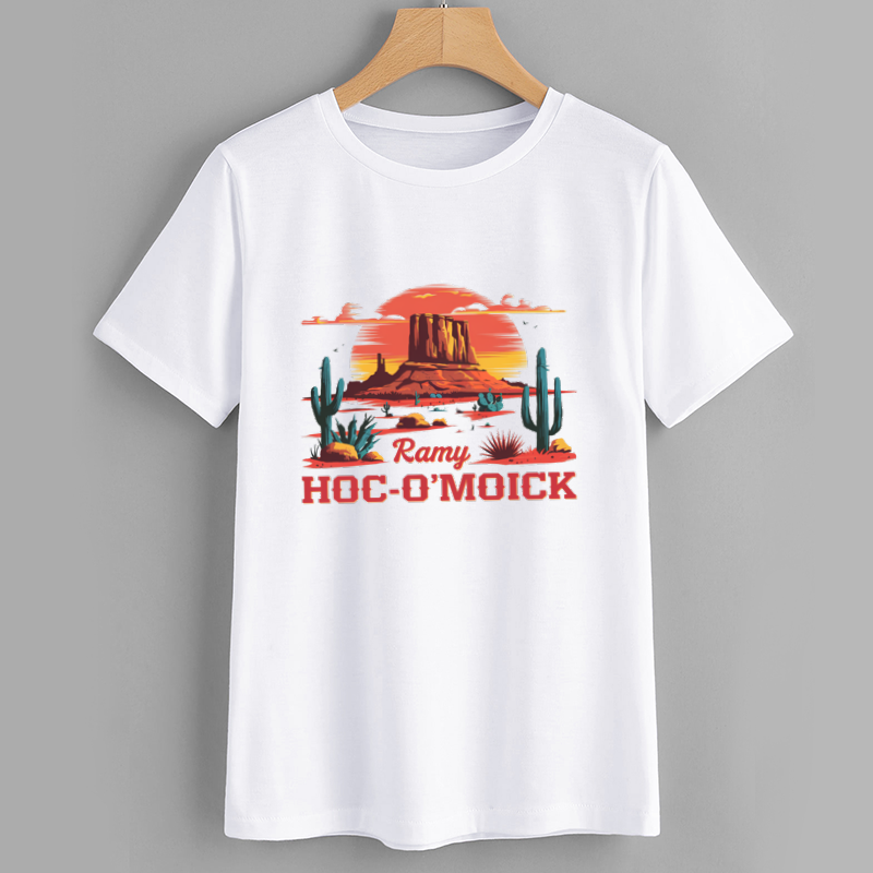 Ramy HOC-O'MOICK Desert Scene Graphic T-Shirt
