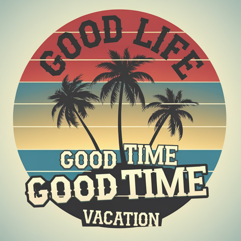 Good Life Vacation Graphic T-shirt