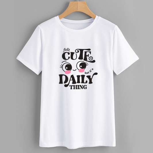 Cute Eyes Graphic Cotton T-Shirt – Daily Thing Print