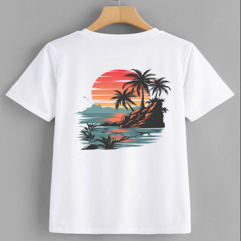 Sunset Beach Graphic T-Shirt