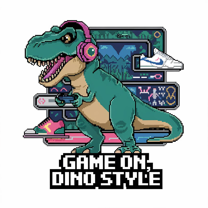 Dinosaur Pattern Top