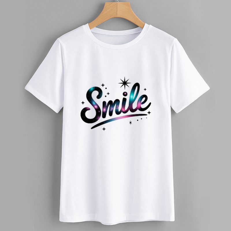 Galaxy Smile Graphic T-Shirt